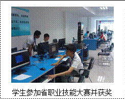 文本框: 学生参加省职业技能大赛并获奖