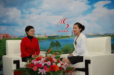 电视台访谈节目现场