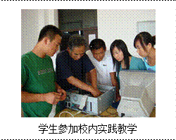 文本框: 学生参加校内实践教学
